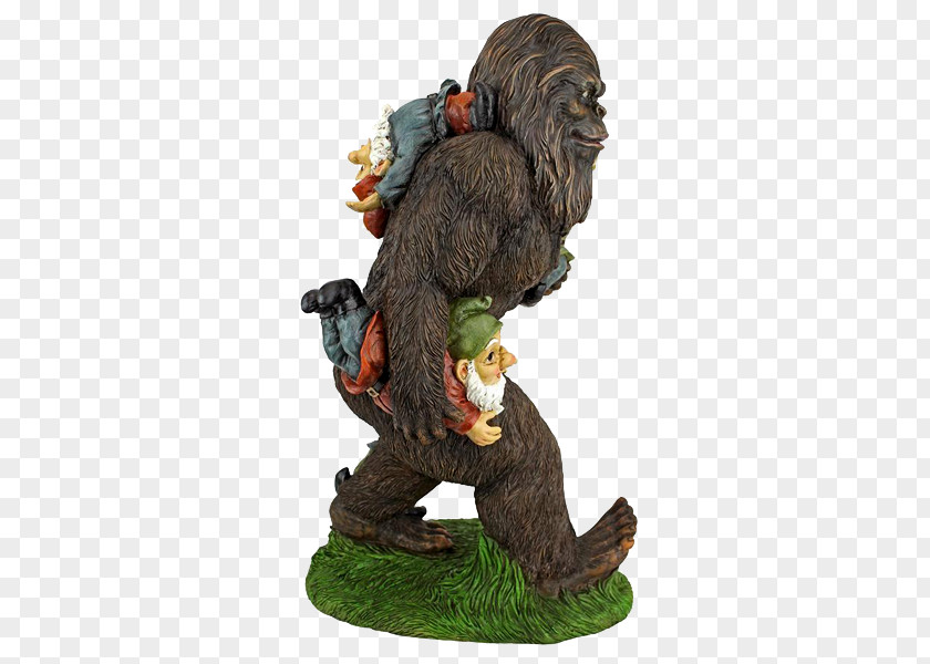 Gnome Garden Bigfoot Ornament Statue PNG