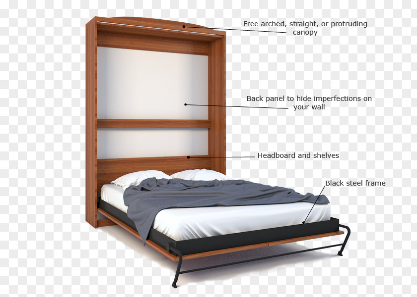 Mattress Bed Frame Wood PNG