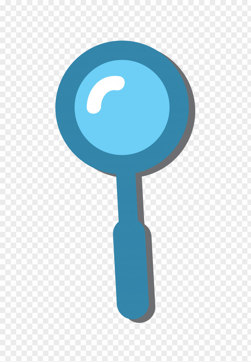 Vector Cartoon Magnifying Glass Material Euclidean PNG