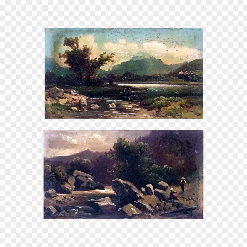 Antiquity Watercolor Landscape Painting National Cowboy & Western Heritage Museum Contemporary Art PNG