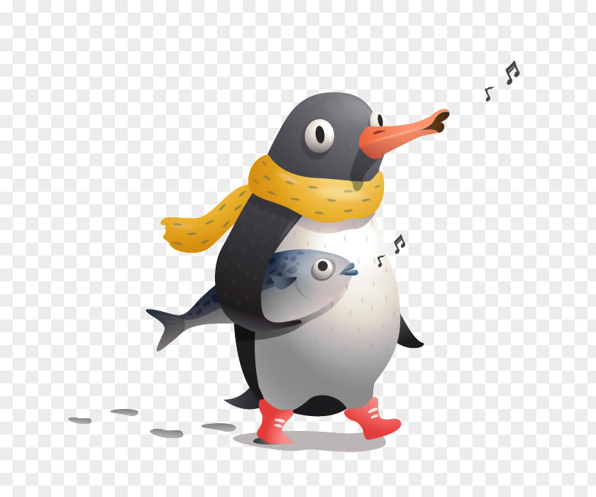 Creative Penguin Antarctic Cartoon Illustration PNG