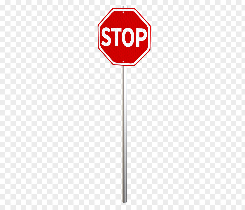 Stop Sign On Pole PNG on Pole, stop road sign clipart PNG