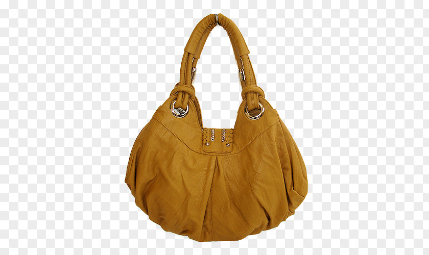 Yellow Purse Hobo Bag Leather Messenger Bags Caramel Color PNG