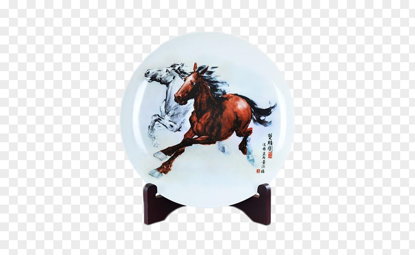 Mustang Decoration Porcelain Tmall Taobao Chinese Painting PNG