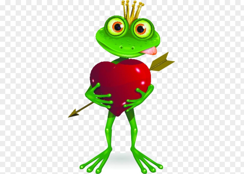 Cartoon Frog Holding Heart The Prince Royalty-free Illustration PNG