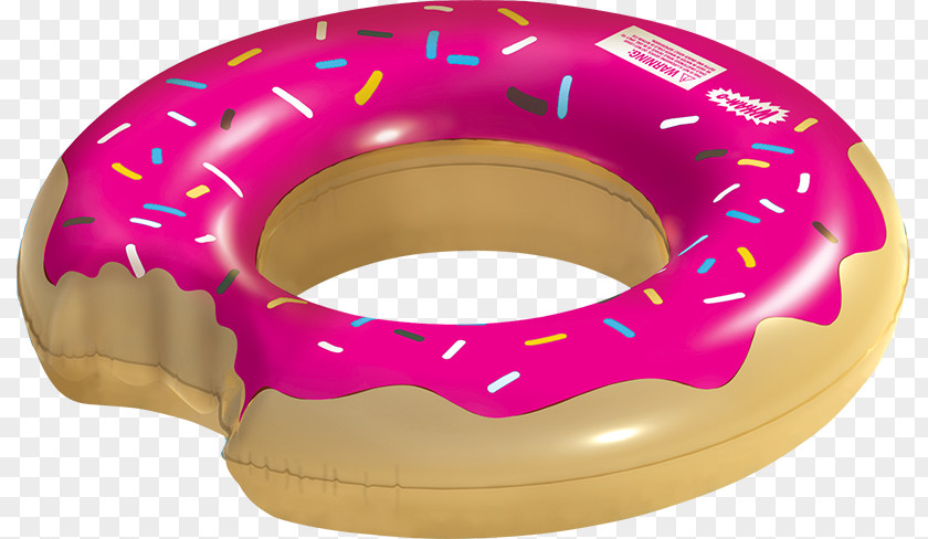 Strawberry Donuts Swim Ring Frosting & Icing Donut Tube Pool Float Wham-O Splash Inflatable Chocolate Swimming PNG
