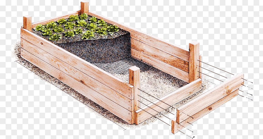 Vegetable Box Raised-bed Gardening Garden Design Flower Building PNG