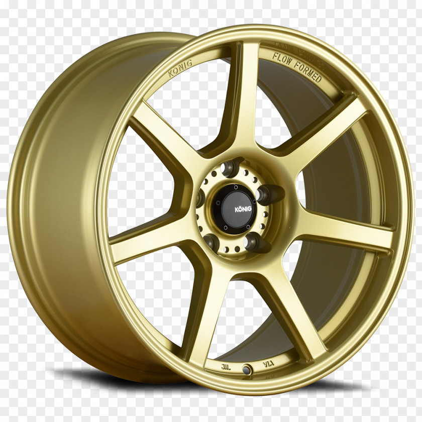 Gold Paint Custom Wheel Car Rim Spoke PNG