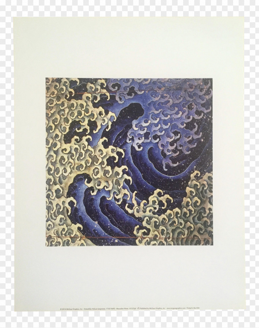 Painting The Great Wave Off Kanagawa Masculine Printmaking Japanese Art Ukiyo-e PNG