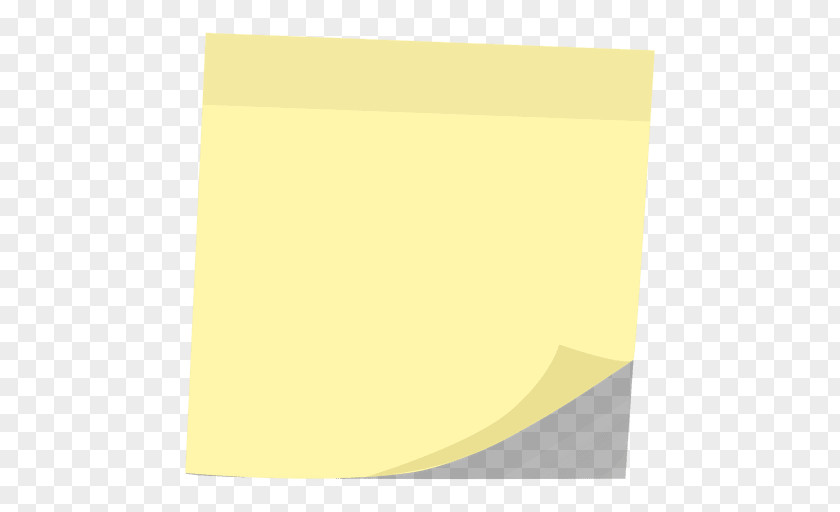 Post It Paper Rectangle Square Yellow PNG