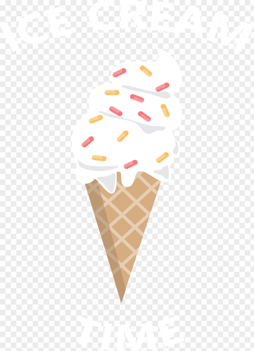 Enjoy Ice Cream Time Tag Cone PNG