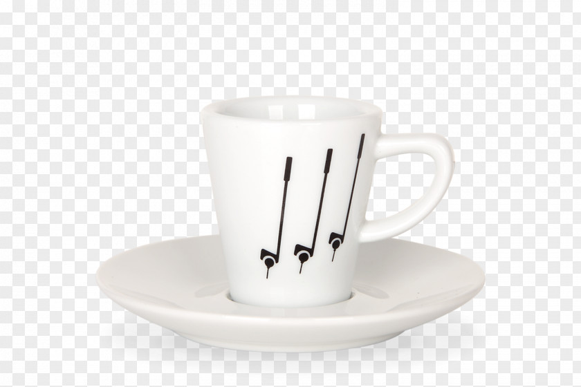 Golf Cup Coffee Espresso Ristretto Saucer Mug PNG