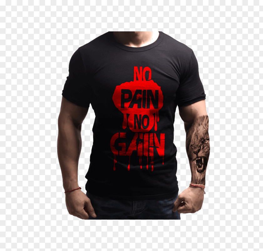 No Pain Gain Long-sleeved T-shirt CZ 75 Clothing PNG