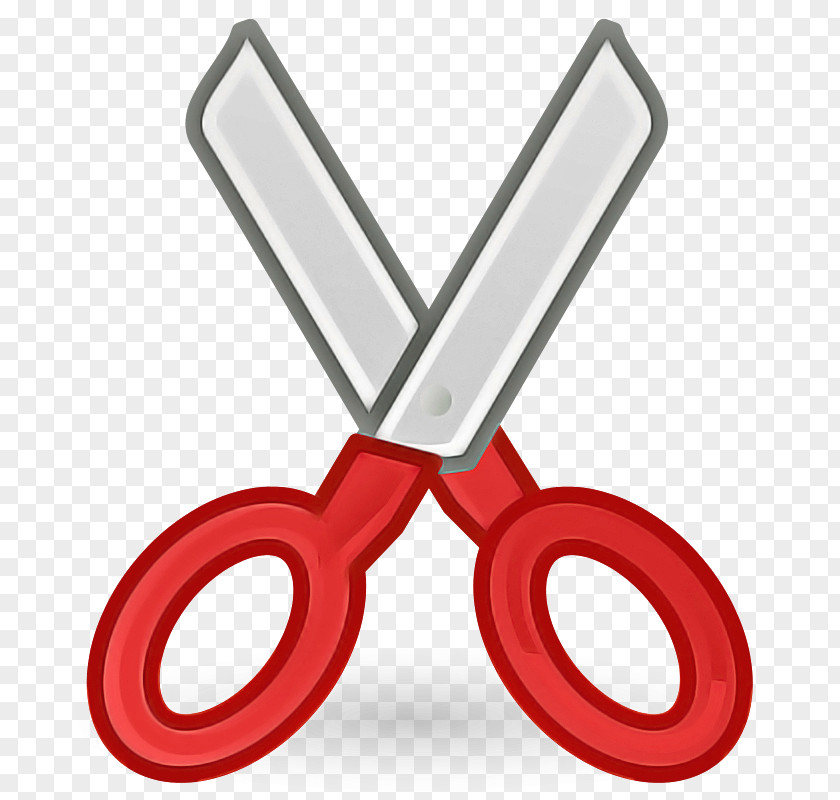 Scissors Red Line PNG