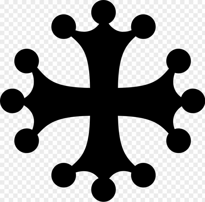 Blackandwhite Symmetry Christian Cross PNG