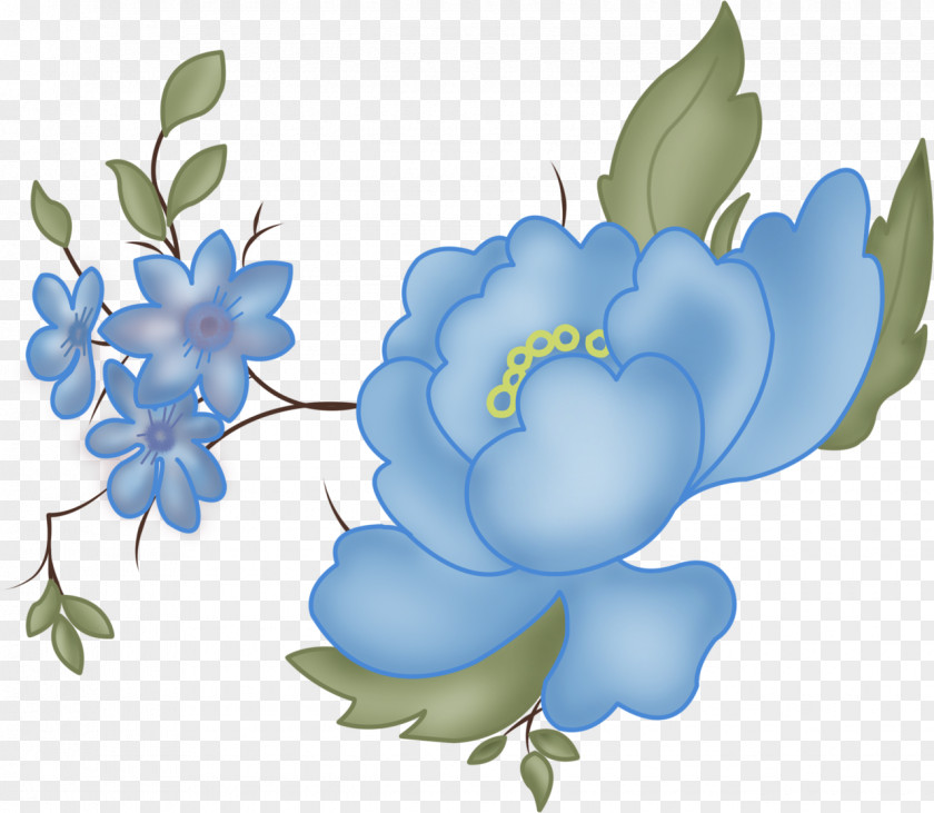 Blue Flower Clip Art PNG