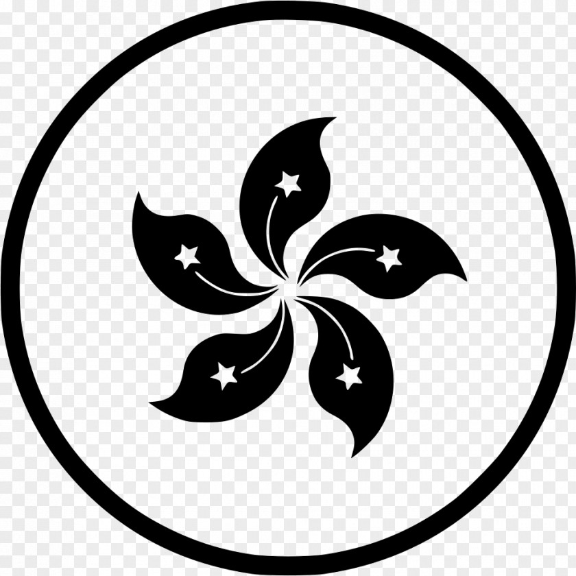 Butterfly Flower Stencil PNG