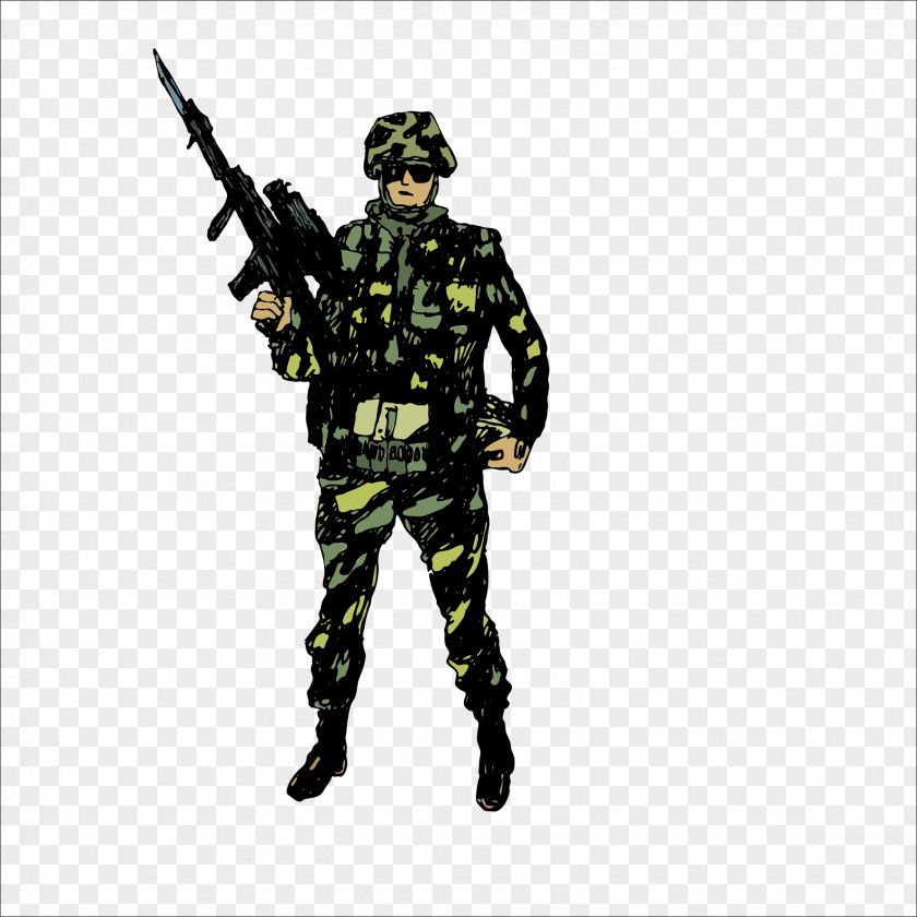 Soldier Military Drawing Clip Art PNG
