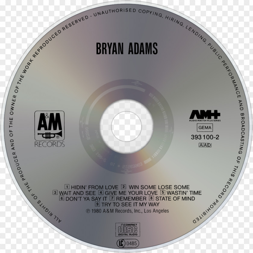 Brian Adams Thanks, I'll Eat It Here Compact Disc Look Sharp! PNG