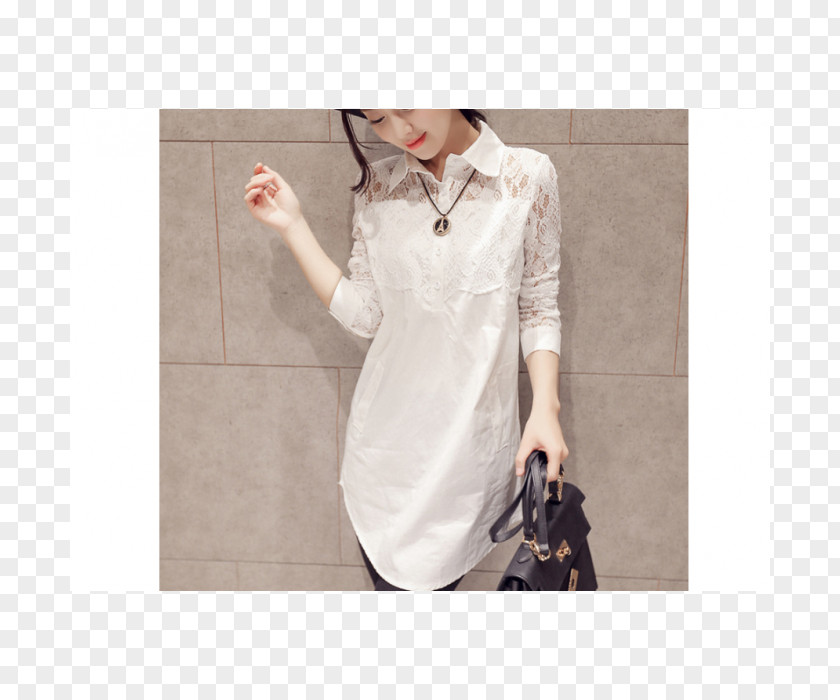 European Style Lace T-shirt Dress Blouse Sleeve PNG