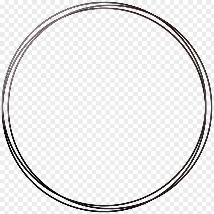 Round Frame Circle Area Angle Point Black And White PNG