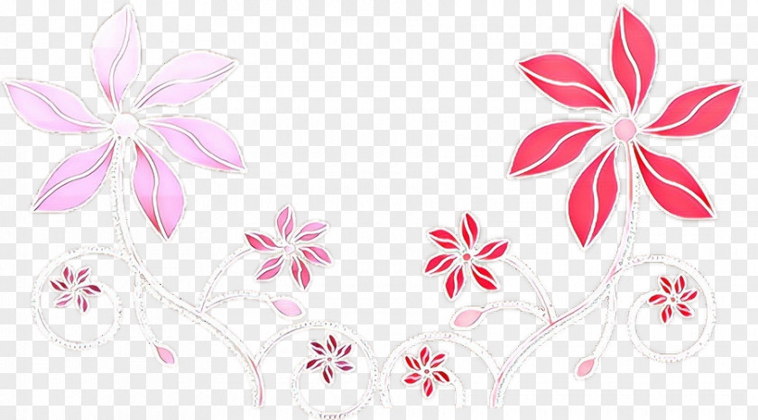 Flower Plant Pink Petal Pattern PNG