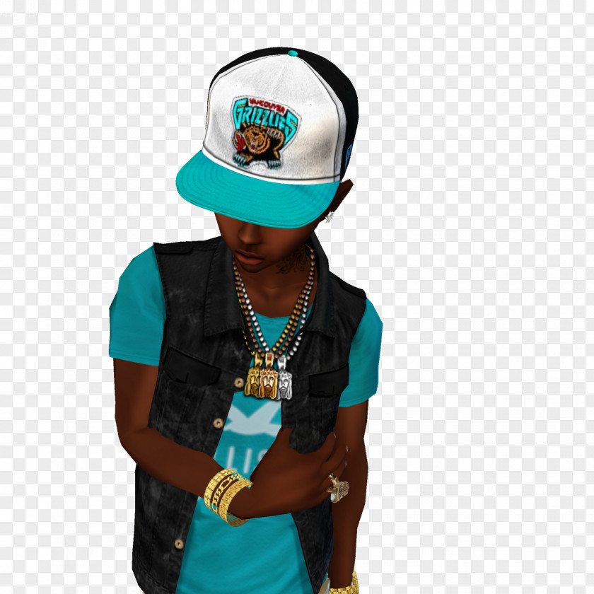 Hat Sun Turquoise PNG