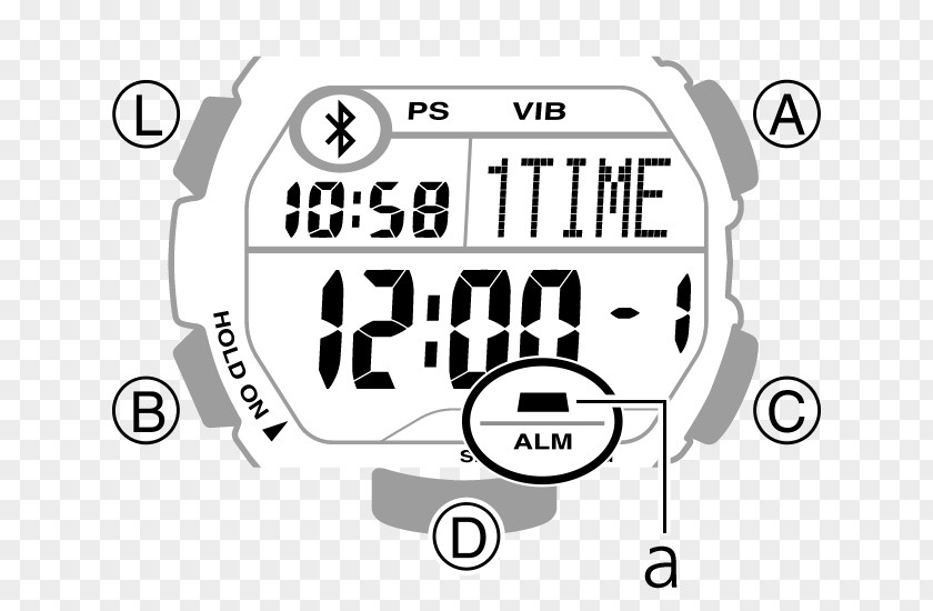 Manual Welfare Brand G-Shock Logo Clock Product Design PNG