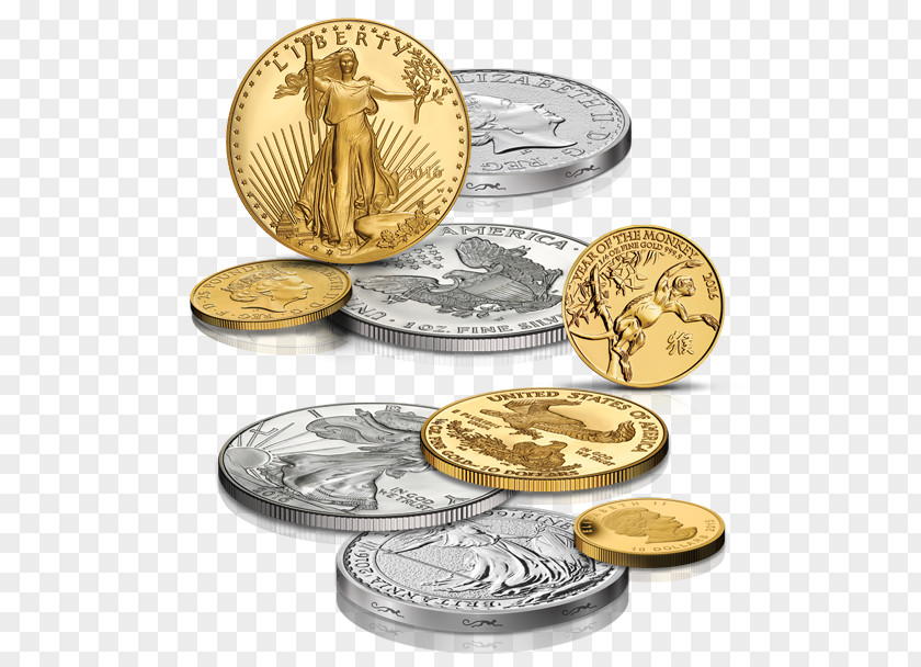 Precious Metal Money Coin Cash Currency Saving PNG