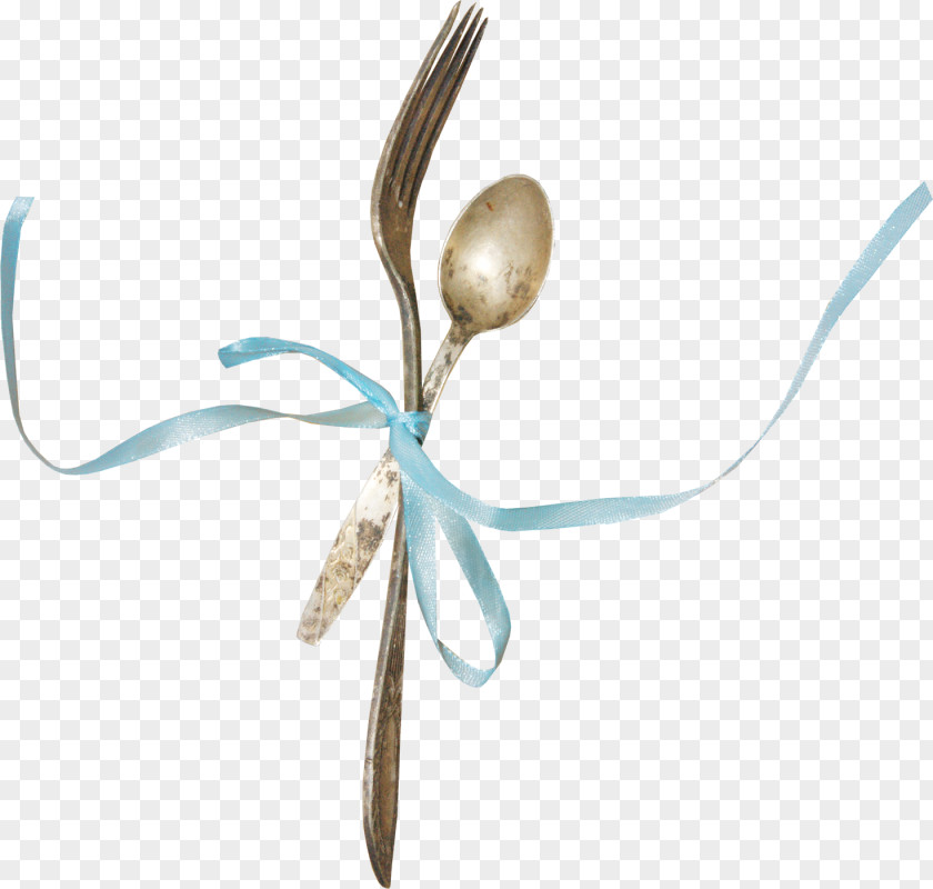 Ribbon Spoon Fork PNG