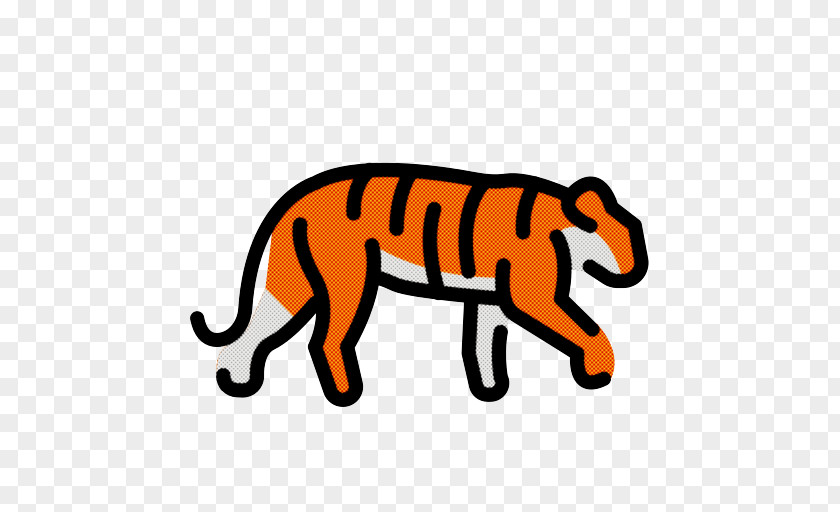 Tiger Cat Animal Figurine Cartoon PNG