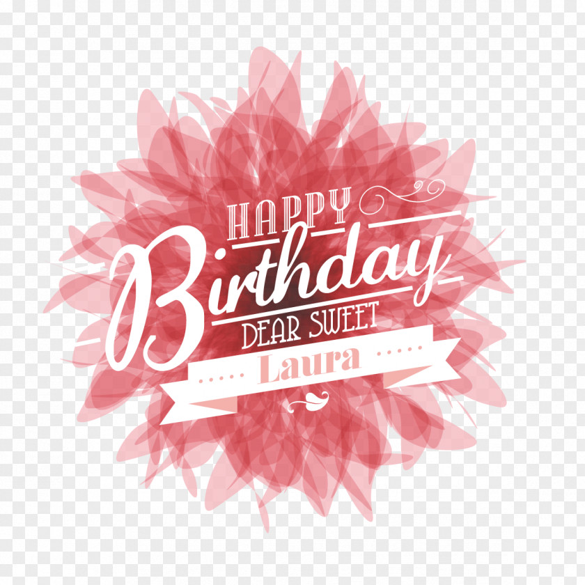 Vector Decorative Patterns And Happy,birthday Font Design Birthday PNG