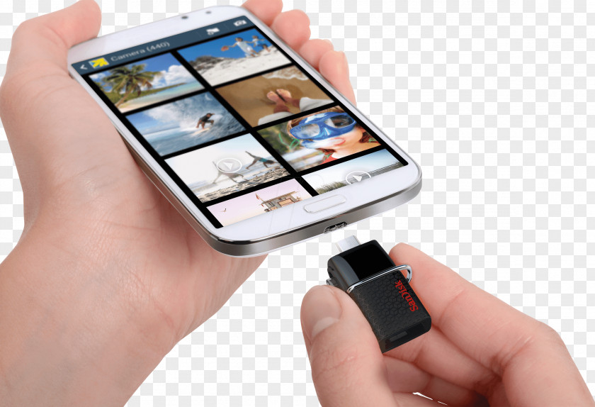 Android USB On-The-Go Flash Drives SanDisk Ultra Dual 3.0 PNG