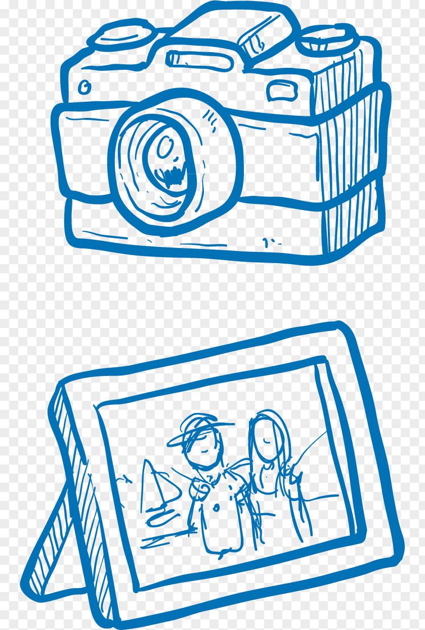 Camera Frame Vector Elements PNG