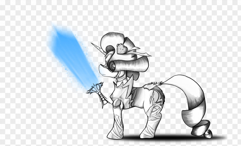 Grey Scale Pony Rarity Horse Art Sketch PNG