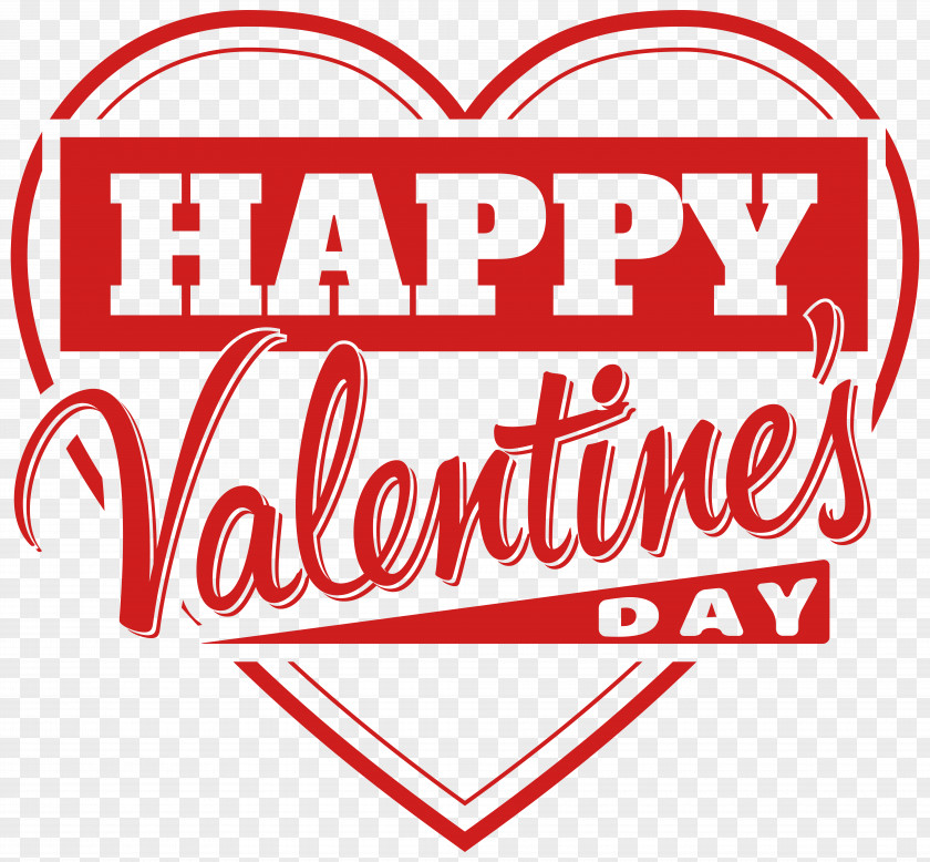 Happy Valentine's Day Heart Transparent PNG Clip Art Image PNG