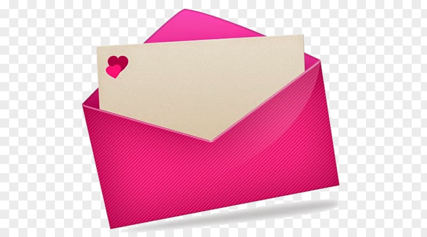 Pink Envelope Email Address Free PNG