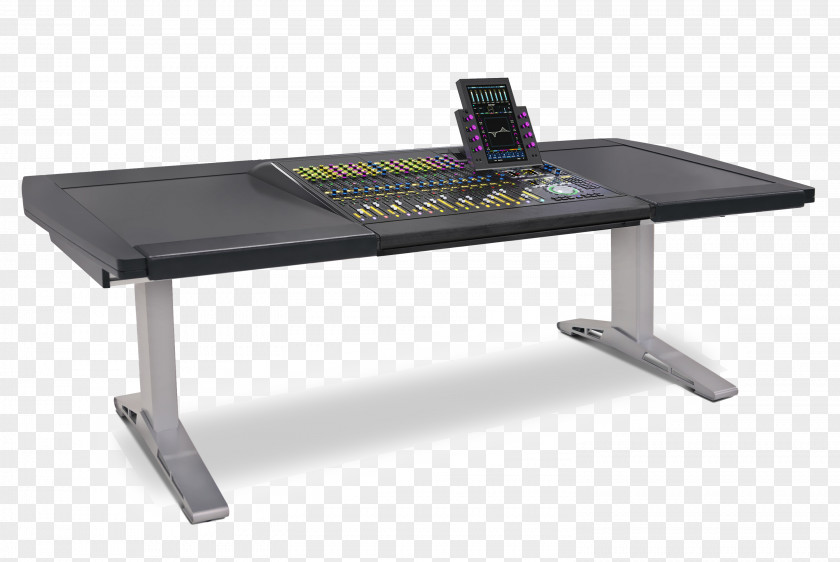 Studio Desk Standing Table Recording System Console PNG