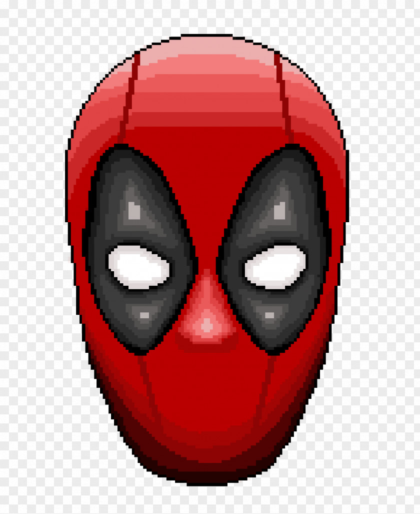 Head Deadpool Mask DeviantArt Pixel Art PNG