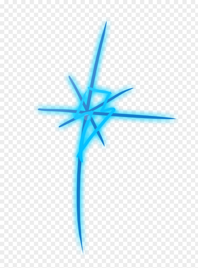 Starfish Line Symmetry Turquoise PNG