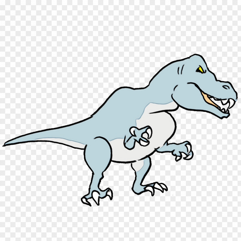 Tyrannosaurus Cartoon Line Art Character PNG