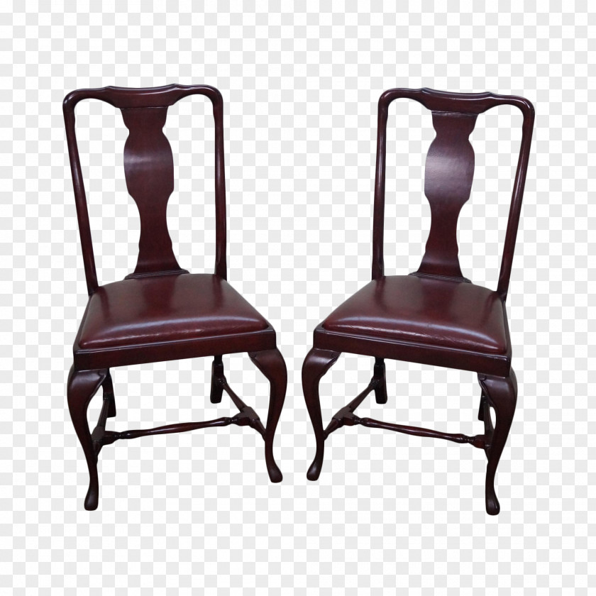 Mahogany Chair Table Dining Room Upholstery PNG