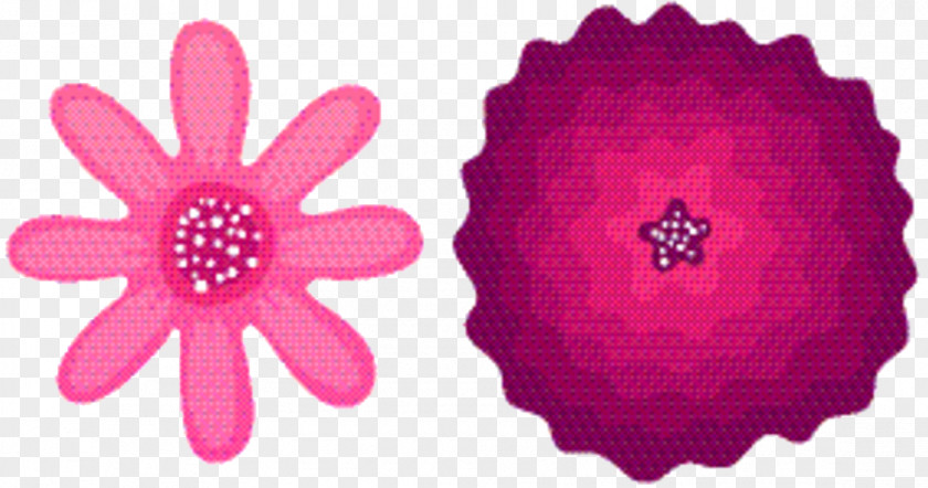 Petal Magenta Pink Flower Cartoon PNG