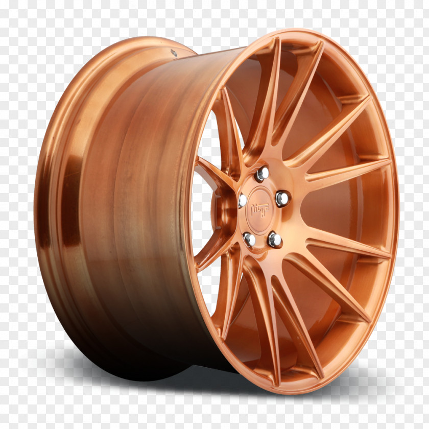 Copper Alloy Wheel Spoke Tire Rim PNG