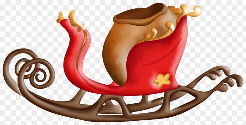 Creative Christmas Sleigh Santa Claus Easter Bunny Reindeer Clip Art PNG