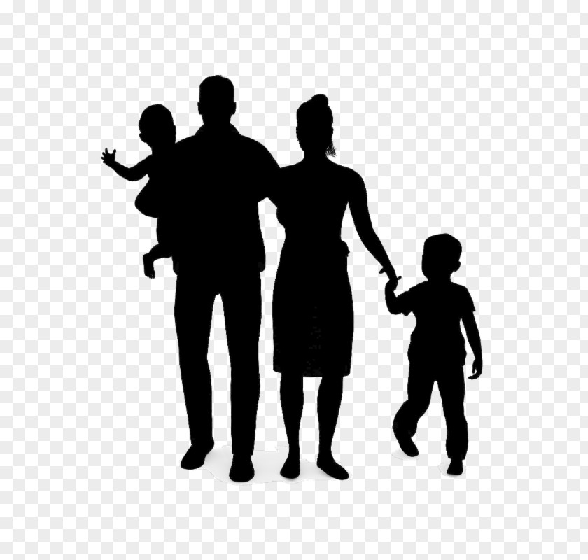 Holding Hands Father People Silhouette PNG