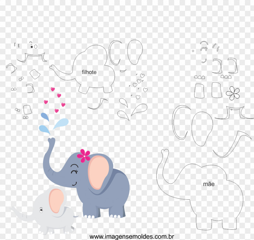 Mother's Day Elephantidae Handicraft Christmas PNG