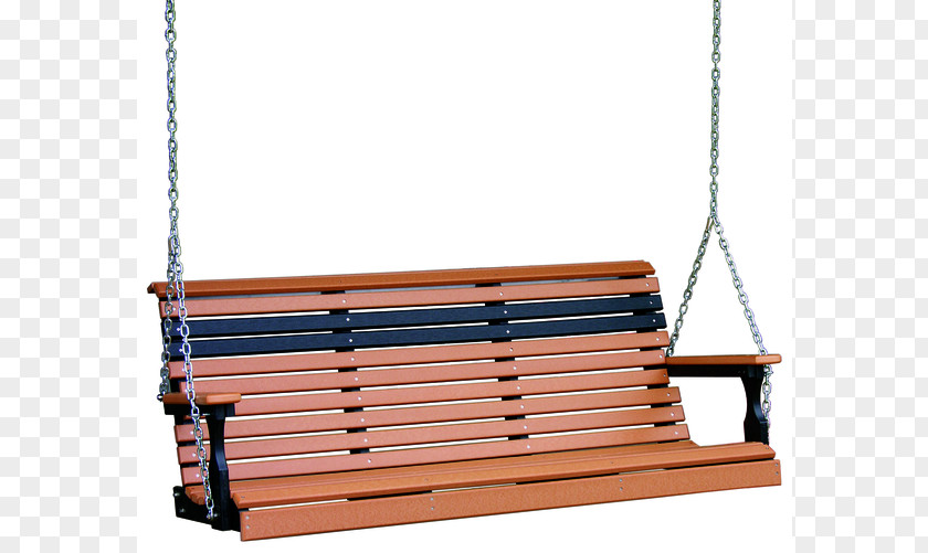 Swing For Garden Porch Plastic Lumber Furniture Bench PNG