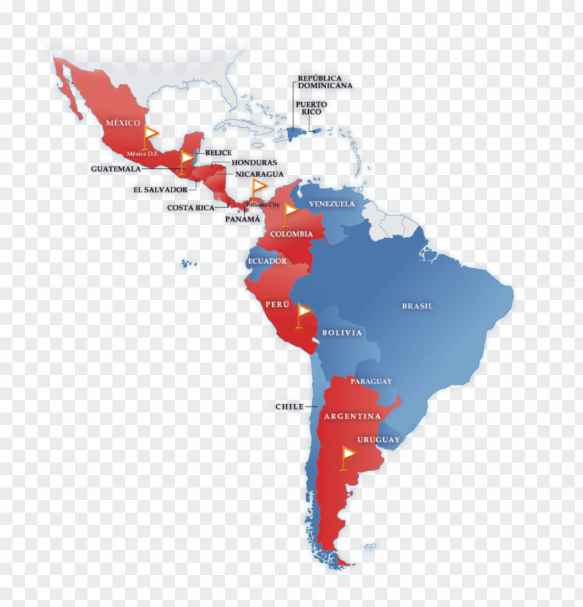 United States Latin America South Mapa Polityczna PNG