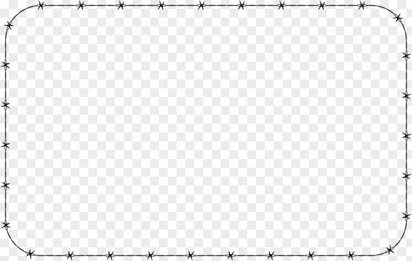 Barbwire Black And White Square Area Product PNG